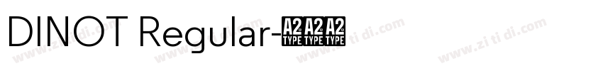 DINOT Regular字体转换